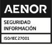 Sello AENOR ISO27001