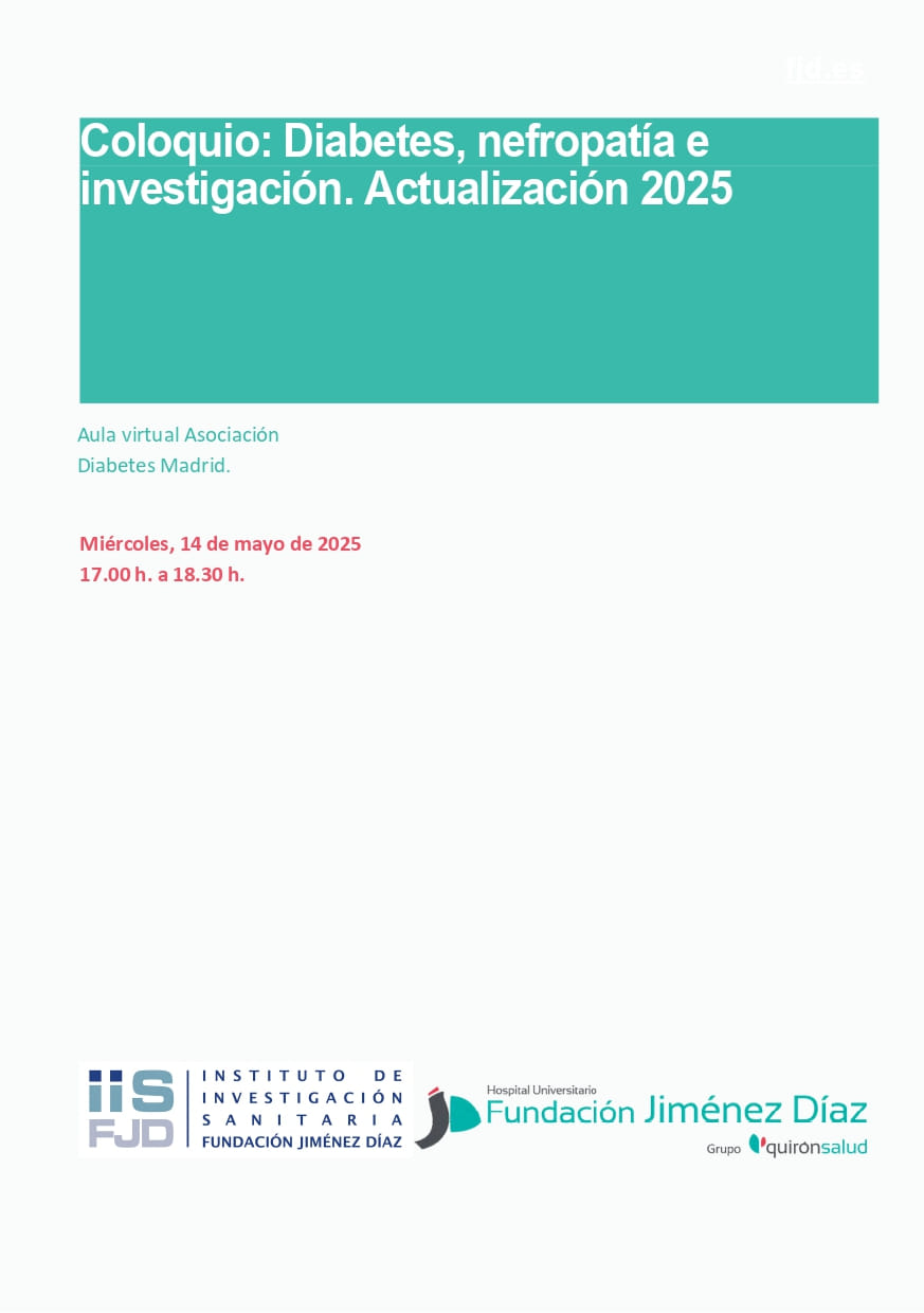 Coloquio, diabetes, nefropatía e investigación