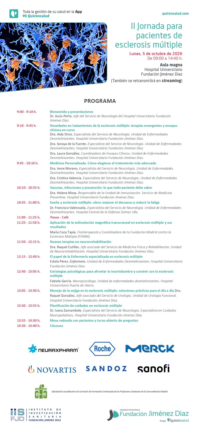 II Jornada para pacientes de Esclerosis Múltiple