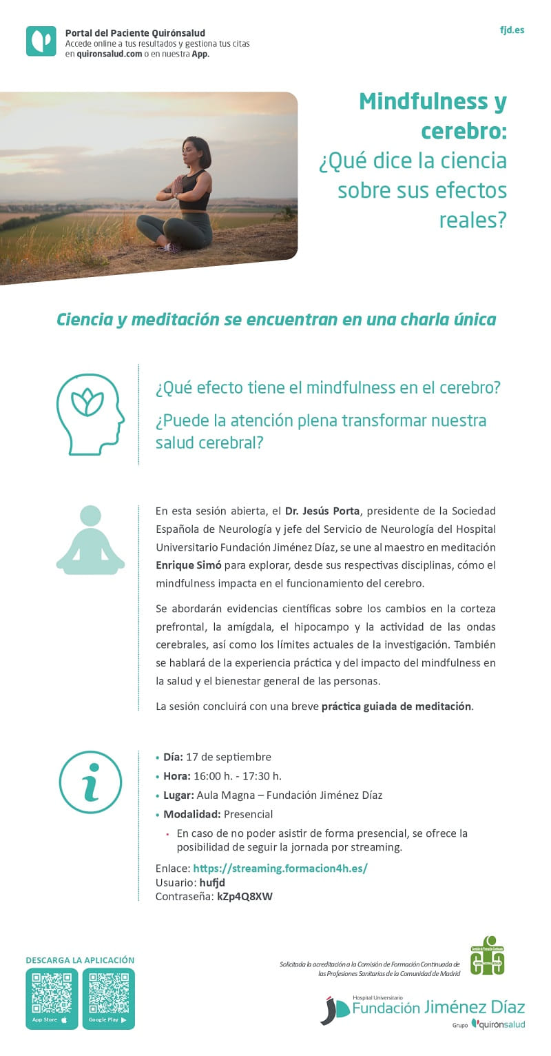 Jornada "Mindfulness y cerebro ¿Qué dice la ciencia sobre sus efectos reales?"