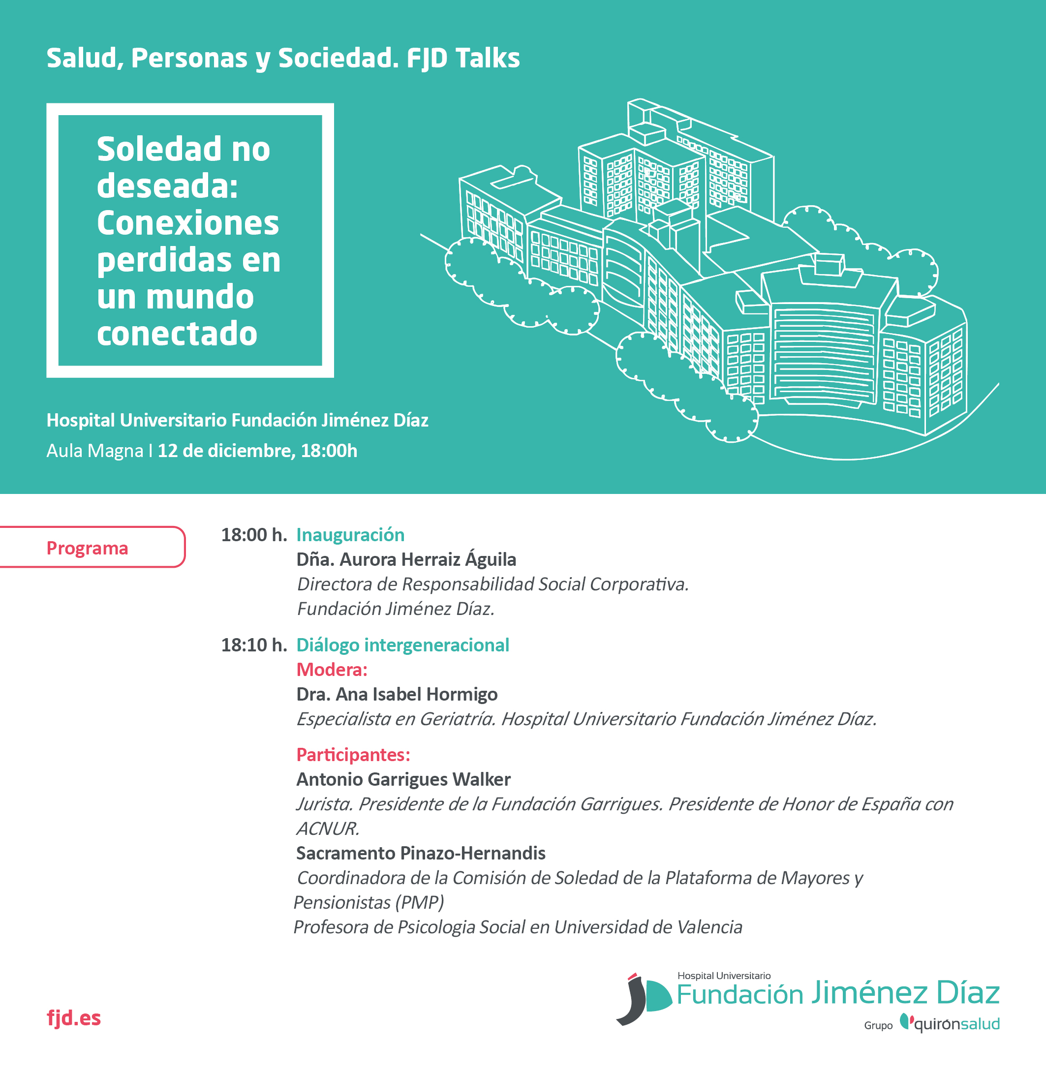 FJD Talks. Soledad no deseada. Conexiones perdidas en un mundo conectado