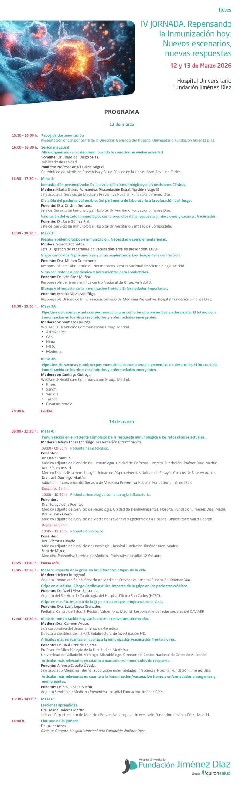 VI Jornada Inmunización. Repensando la inmunización: Nuevos escenarios, nuevas respuestas