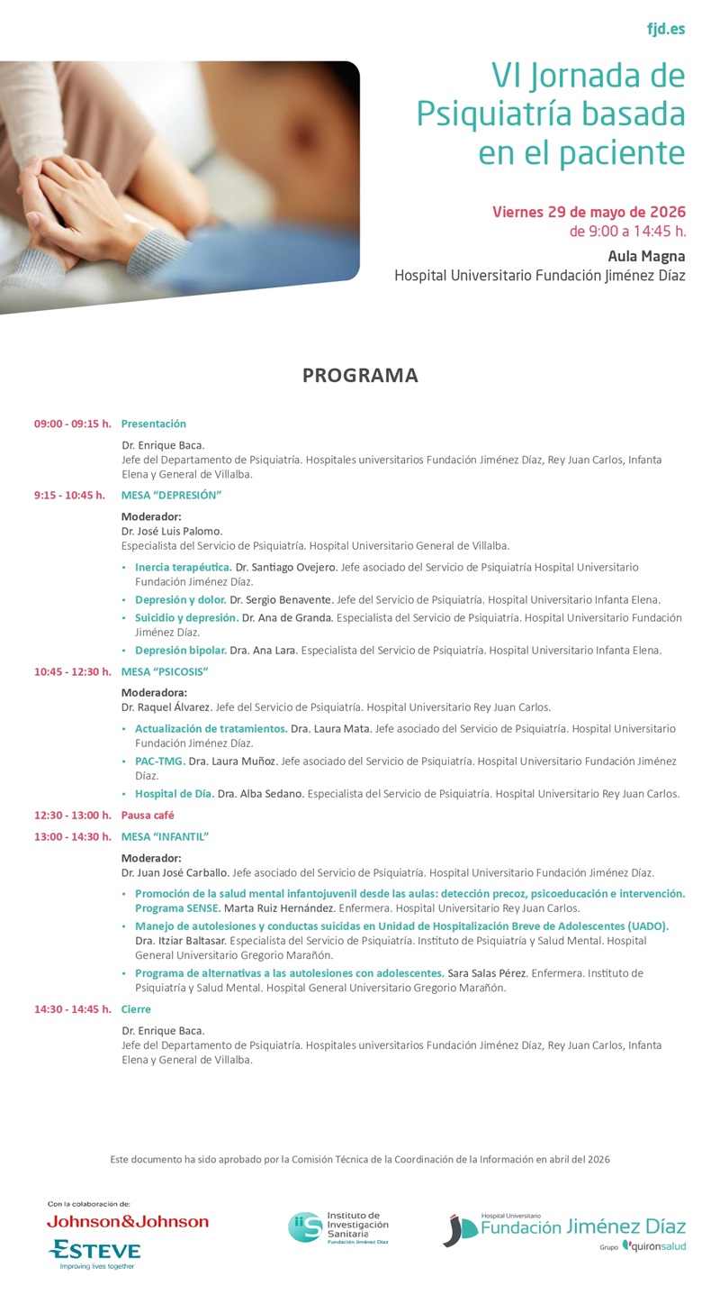 VI Jornada de Psiquiatría basada en el paciente