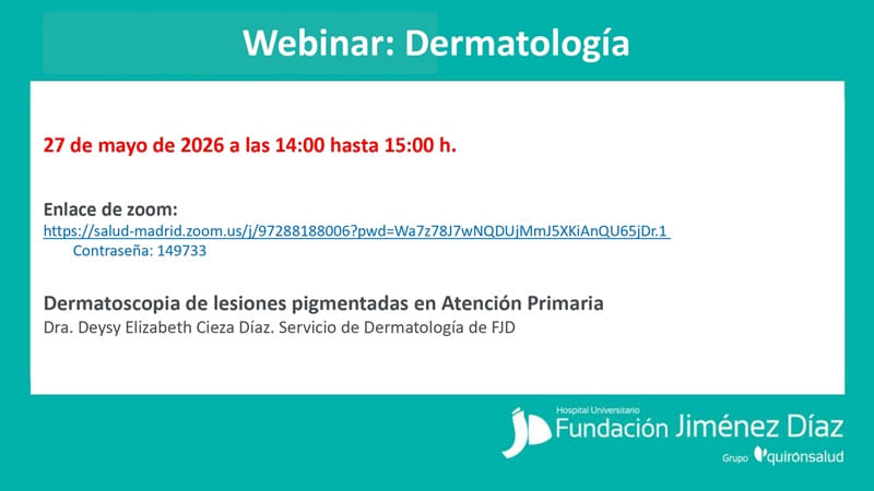 Webinar: Dermatología