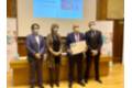 2022 02 10 Uno de los homenajeados de este año de la FJD en el momento de recoger su Diploma de Honor
