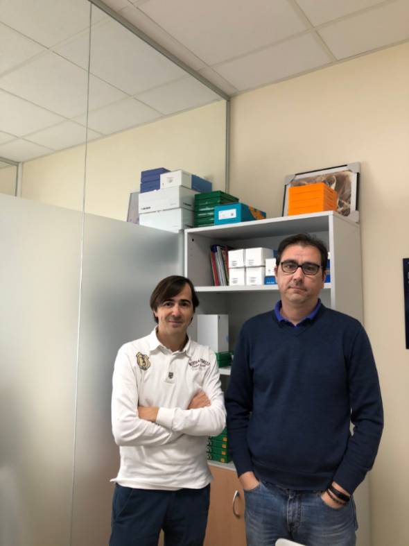 2020 01 29 Martín Ventura (izda) lidera el grupo de investigadores del CIBERCV en el IIS-FJD