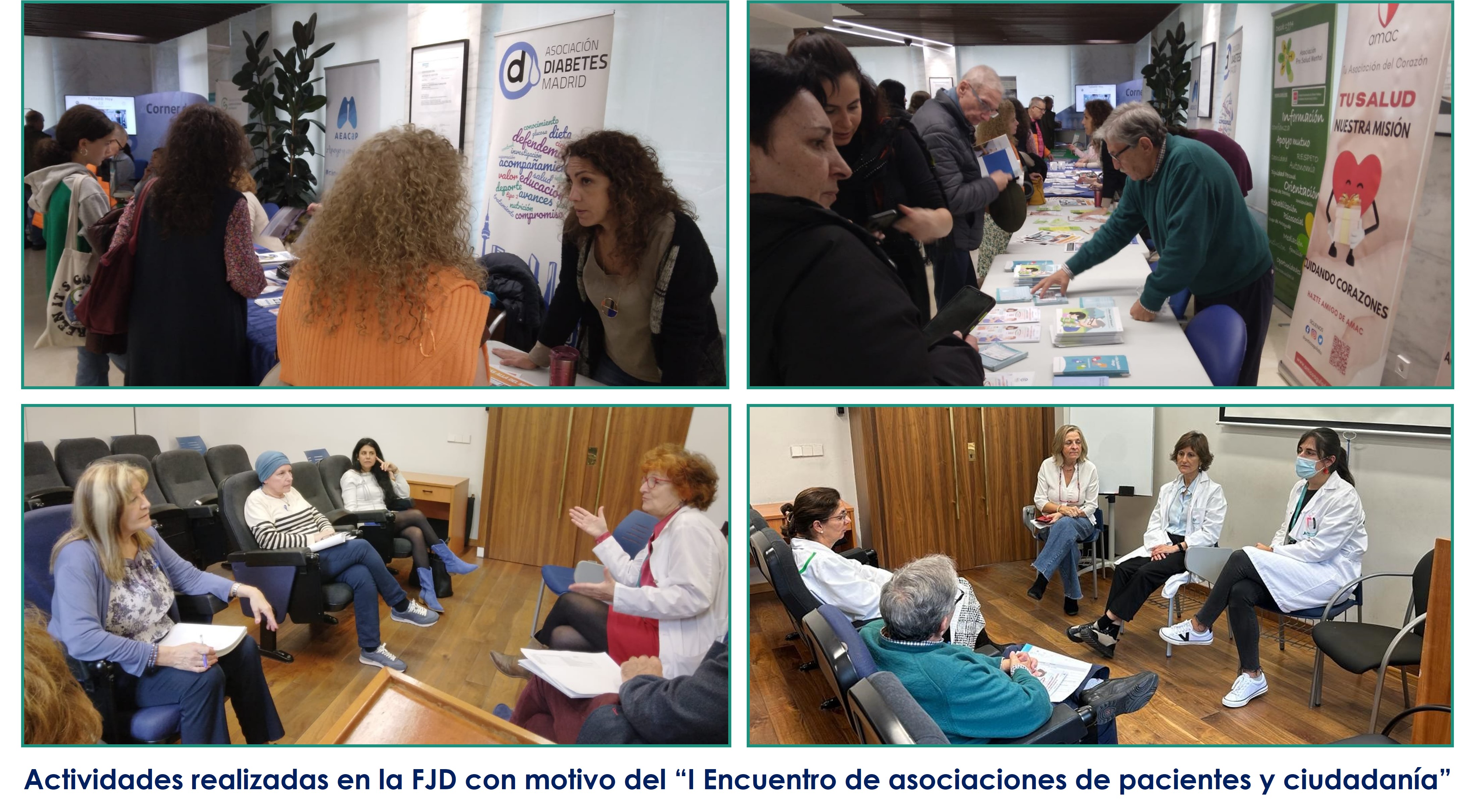 2023 11 20 Actividades realizadas en la FJD con motivo del "I Encuentro de asociaciones de pacientes y ciudadanía"
