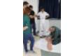 Un momento del taller sobre aplicación de agentes hemostáticos y vendajes compresivos