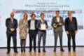 Juan Antonio Álvaro de la Parra recogió el Premio BiC al Mejor Hospital de Alta Complejidad junto a Josu Rodríguez, el Dr. Jarvier Arcos y Ana Gloria Moreno