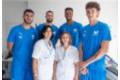 2023 08 29 Personal de la FJD con los jugadores del Movistar Estudiantes