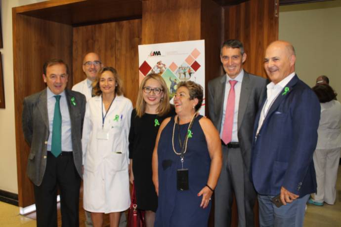 Comité organizador de las jornadas, en un receso de las mismas