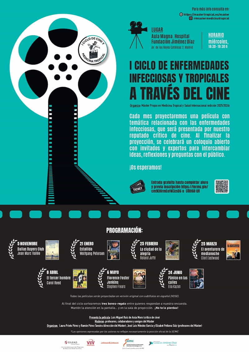 5ª sesión I Ciclo de enfermedades infecciosas y tropicales a través del cine
