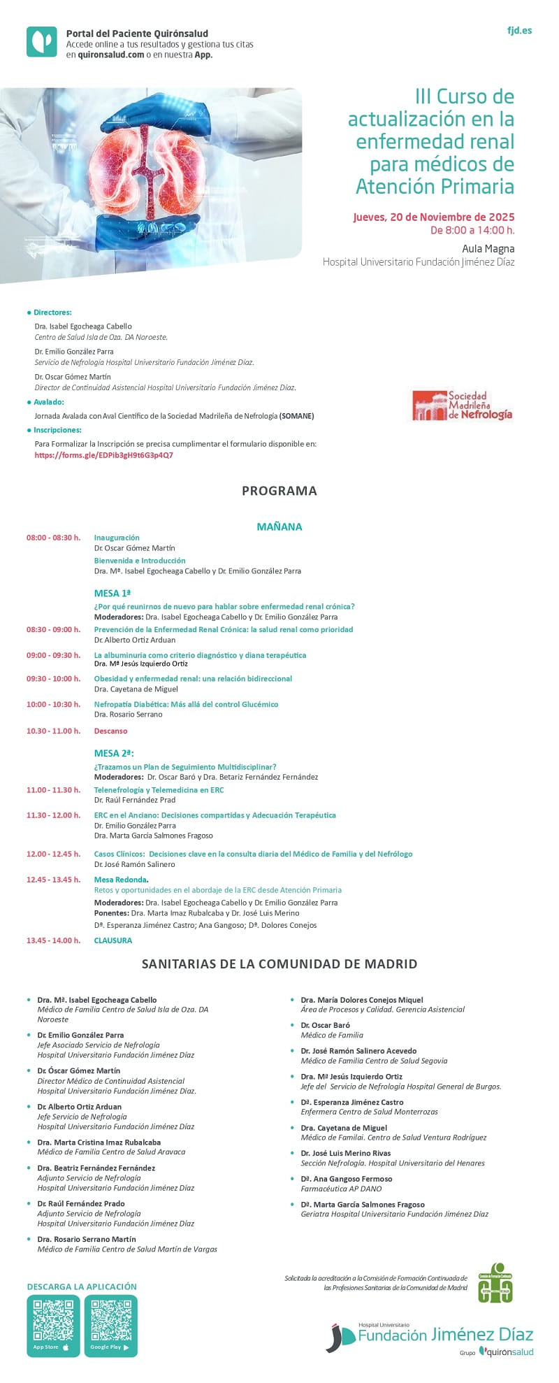 III Curso de actualización en la enfermedad renal para médicos de Atención Primaria