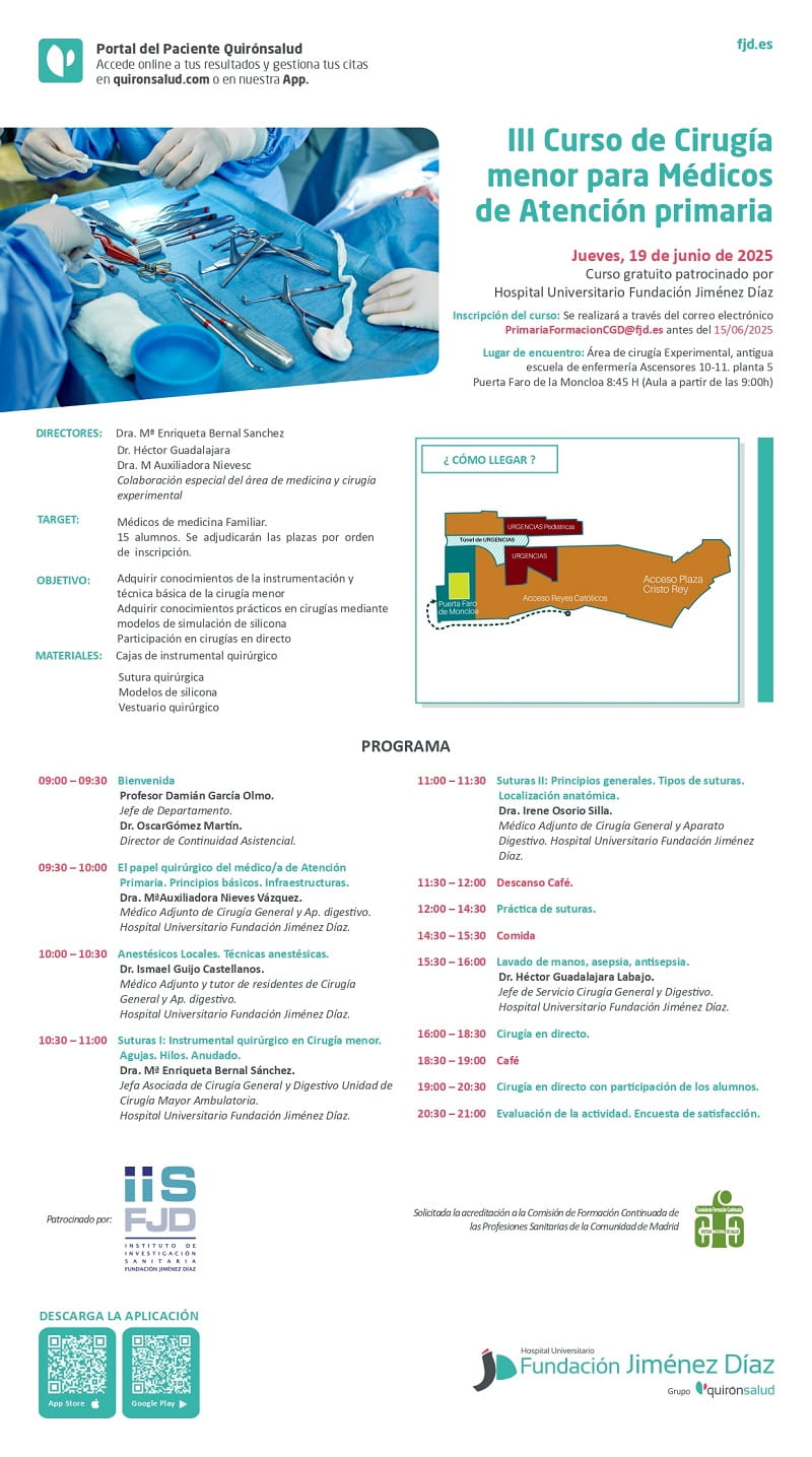III Curso de Cirugía Menor para Médicos de Atención Primaria
