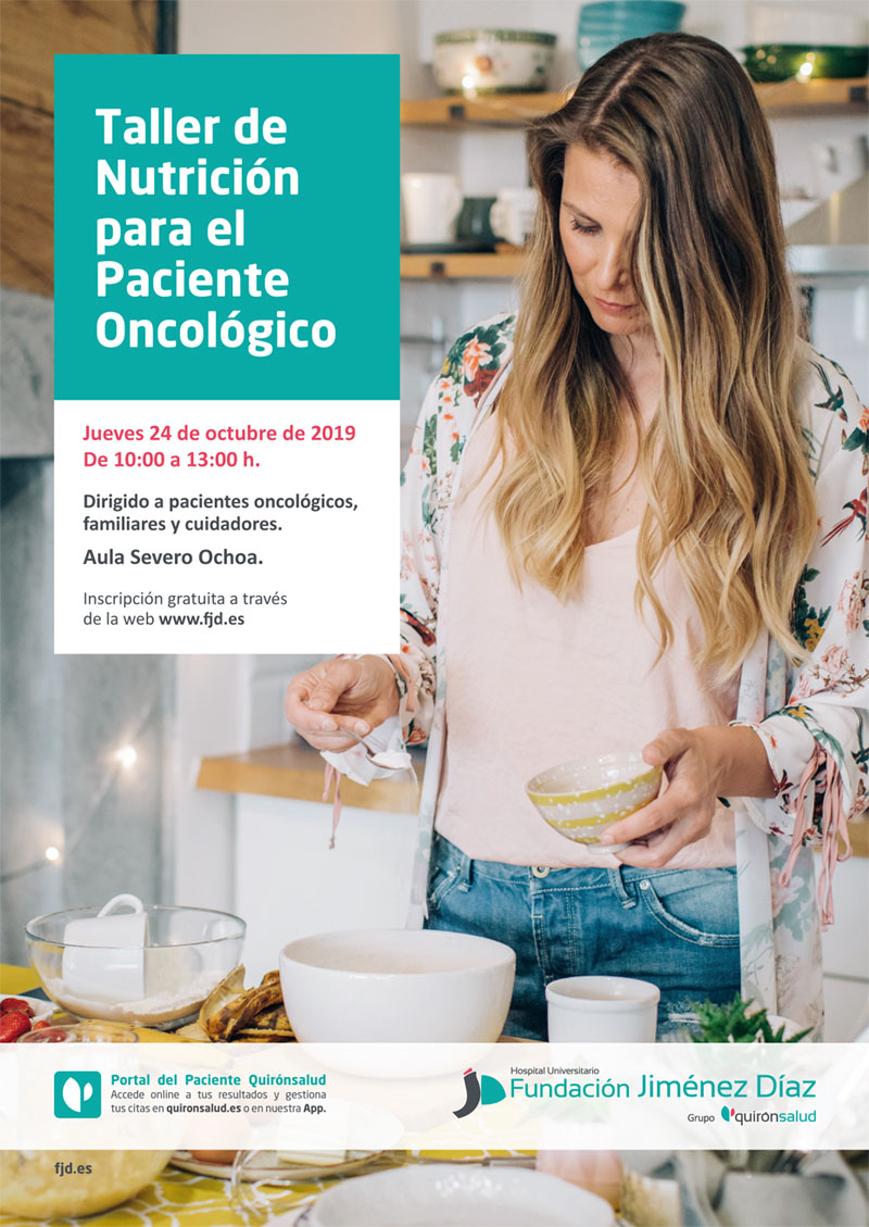 Taller de nutrición para el paciente oncológico