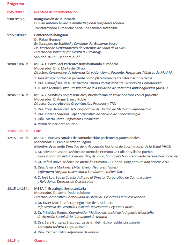 Programa de la Jornada