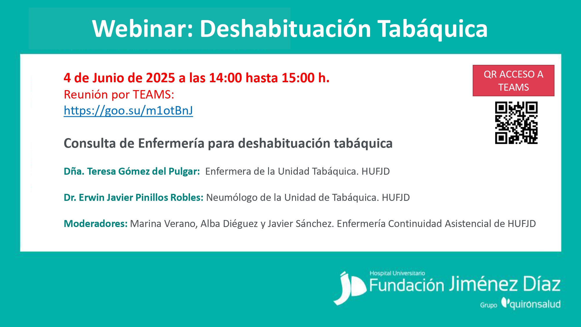 Webinar: Deshabituación Tabáquica