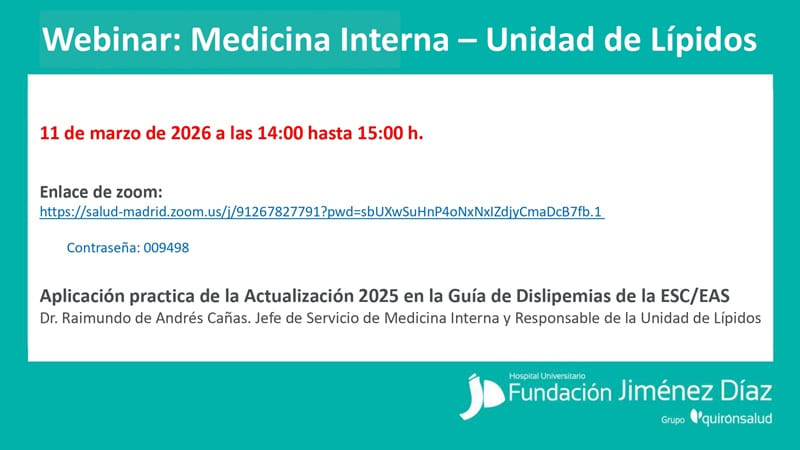 Webinar Medicina Interna- Unidad de Lípidos