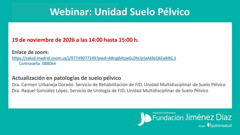 Webinar Unidad de Suelo Pélvico