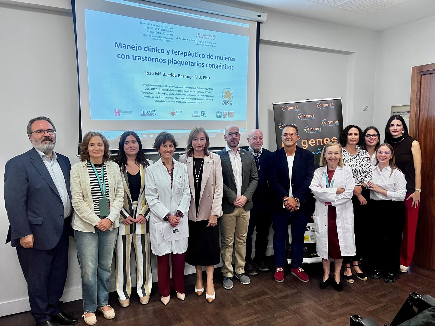 Organizadores y ponentes de la jornada