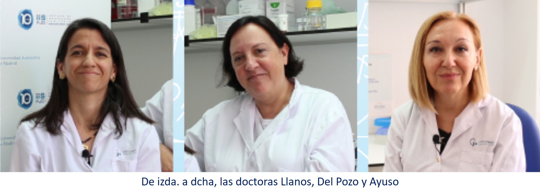 De izda. a dcha, las doctoras Llanos, Del Pozo y Ayuso