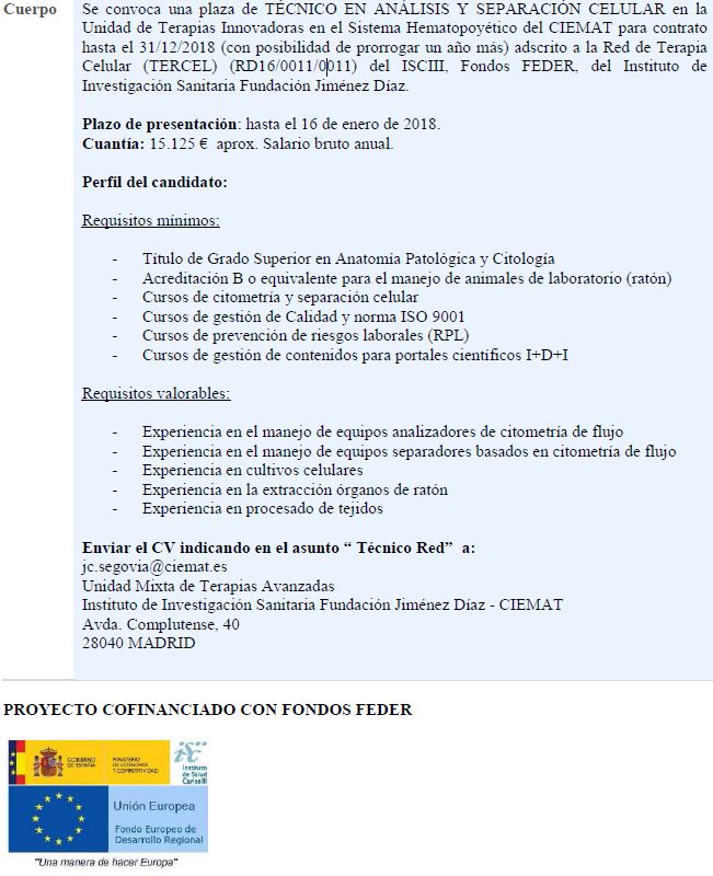 Convocatoria Publica Contratos IIS-FJD_Tecnico_RD16-0011-0011